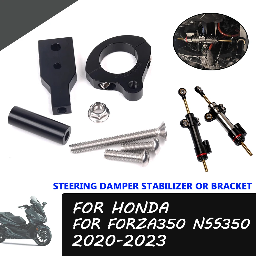 

For FORZA350 Motorcycle Adjustable Steering Damper Stabilizer For Honda Forza 350 NSS NSS350 Directional Shock Absorber Bracket