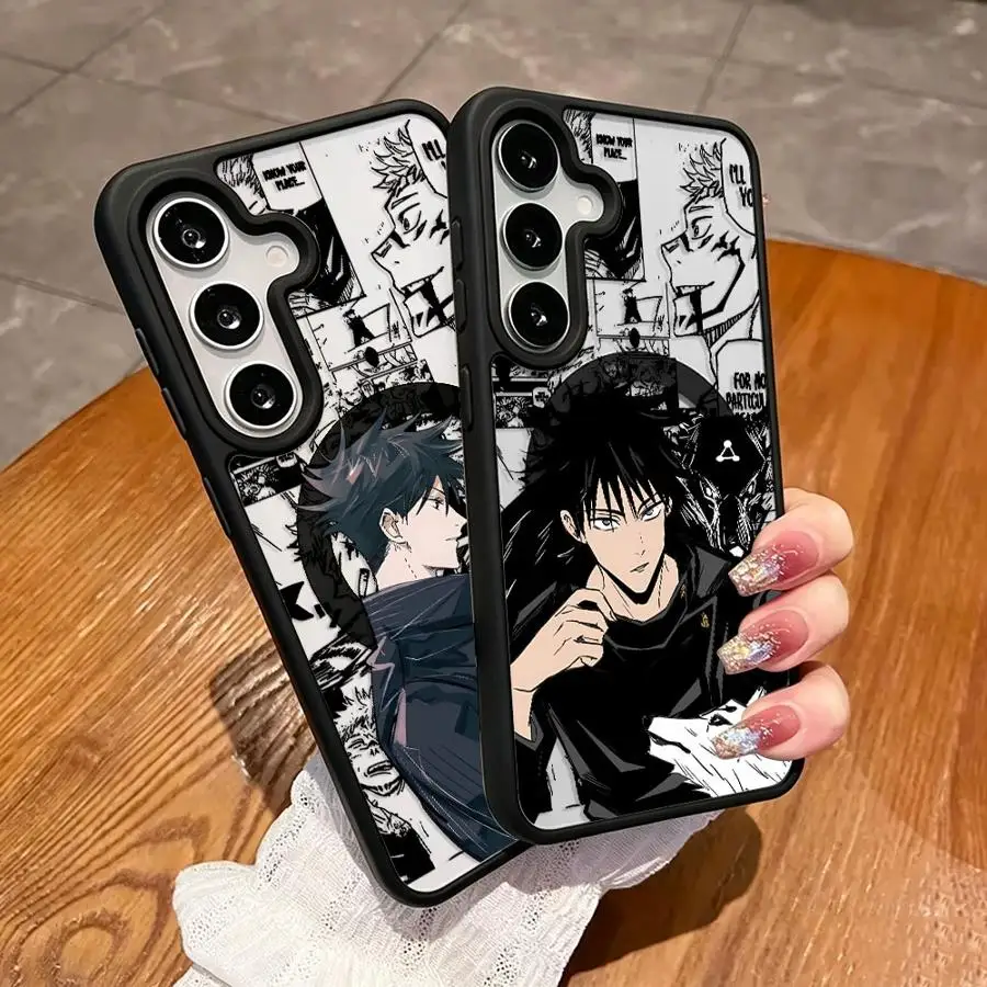 Cool Anime Megumi Phone Case for Samsung Galaxy A57 A55 A35 A25 F17 A36 A37 A16 A15 A26 A17 A27 M17 A54 A56 Magnetic Cover