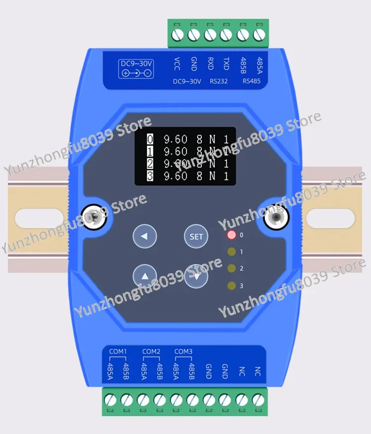 Two master and one slave RS485 cache data sharing allocator three master and many slave 485 three-terminal isolation repeater