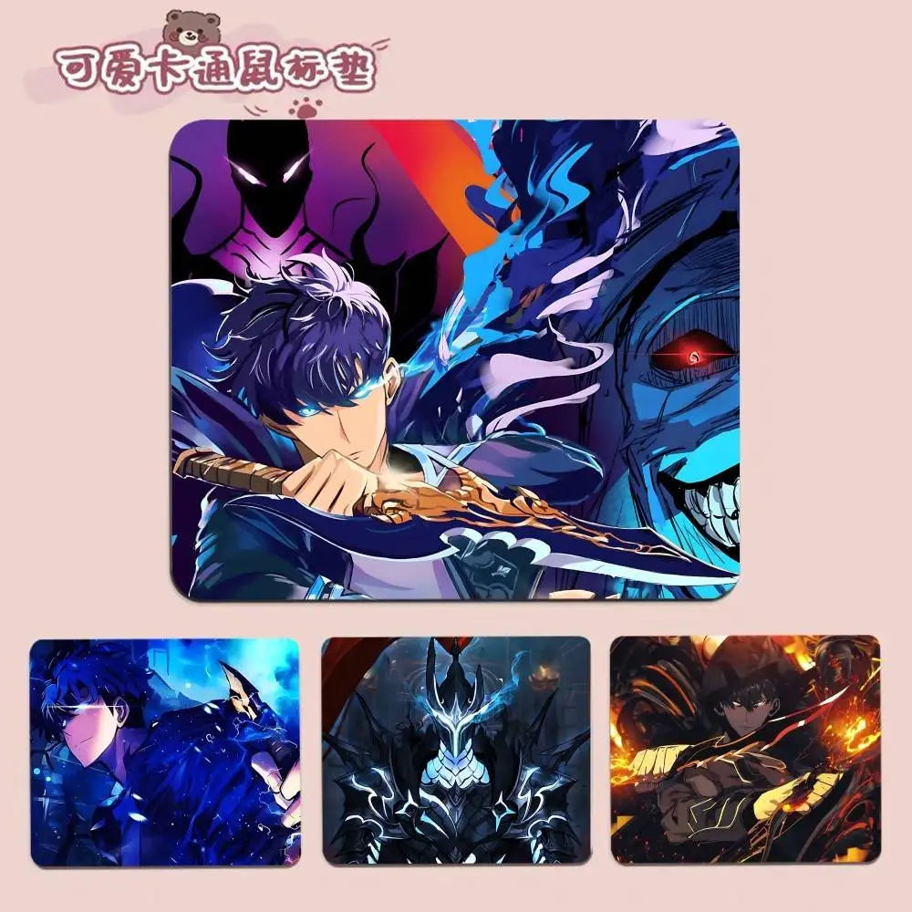 

Настольный коврик S-Solo-Levelines из резины, маленький, для геймеров, милый, для студентов, для письма, подмышкульный коврик, для игр