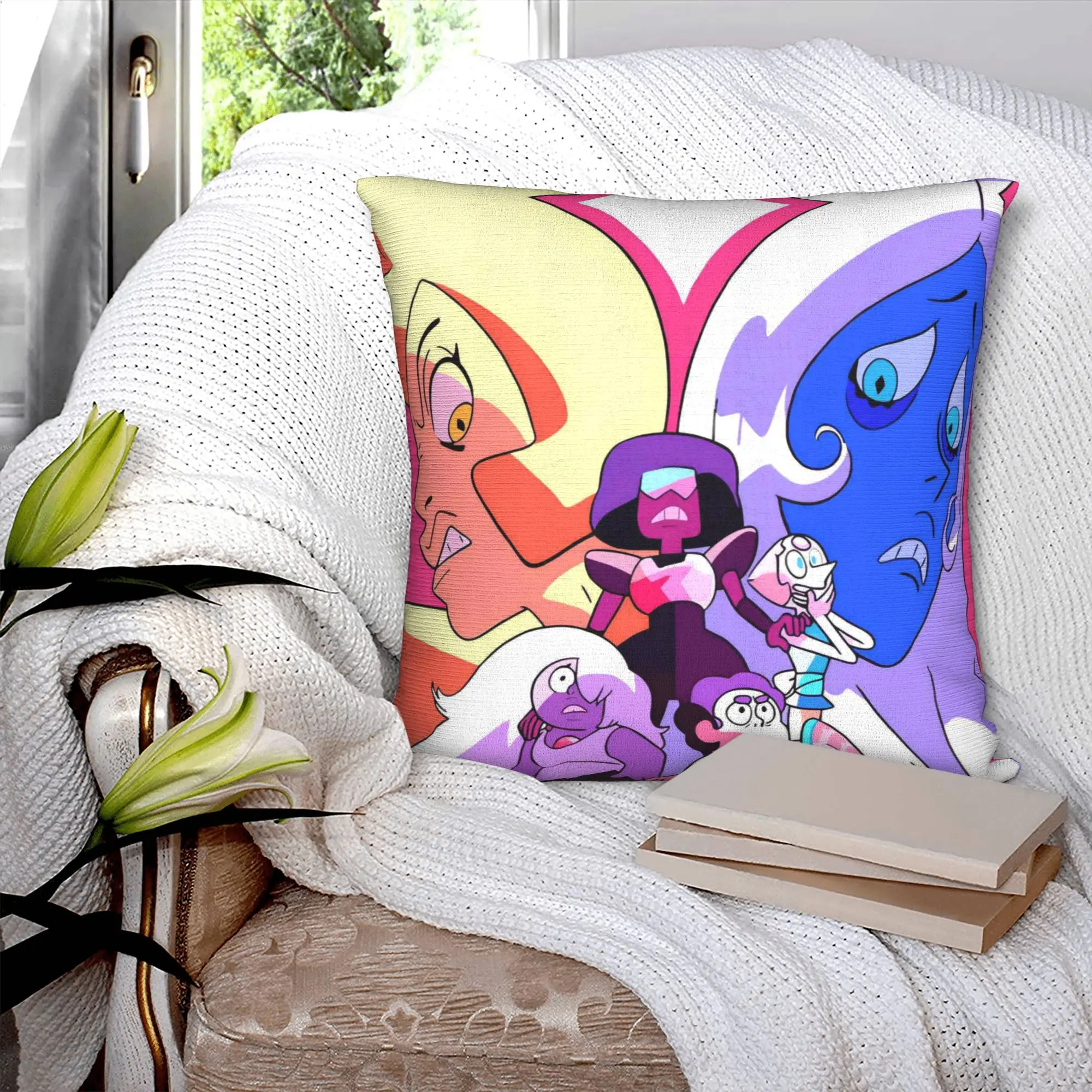 Modern Steven Universe Sofa Cushion Cover Soft Children Gift Cartoon Throw Pillow Case Home Decorative