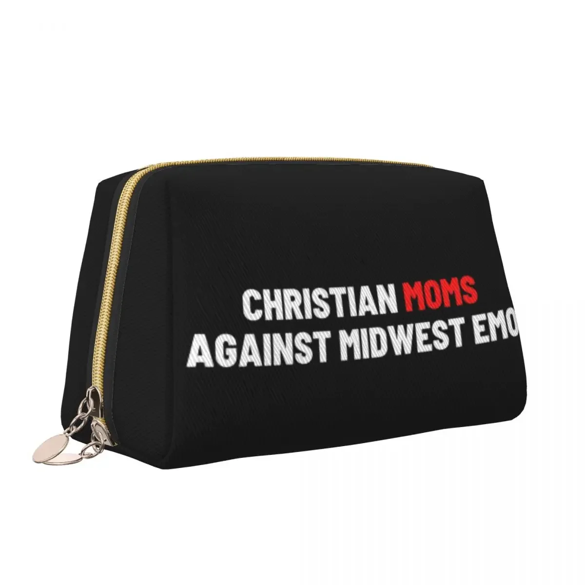 Christian Moms Against Midwest Emo Makeup Bag for Women Travel Cosmetic Organizer Fashion Storage Toiletry Bags