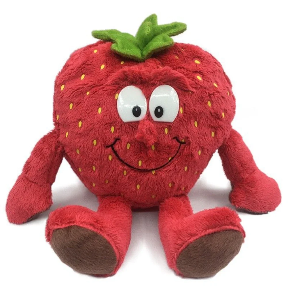 Cute Fruit Plush Toy Vegetables Enlighten Fun Soft Watermelon Apple Banana Doll Send Children Birthday Creative Gift