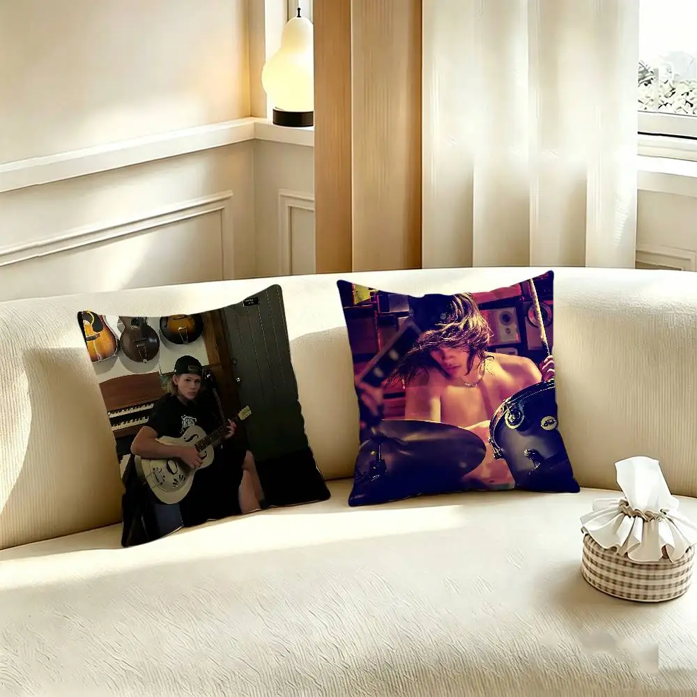 S-Shane Hawkins Polyester Printed Pillow Cover Square 30 35 40 45 50 55 cm Soft for Sofa Bed Car Home Decor