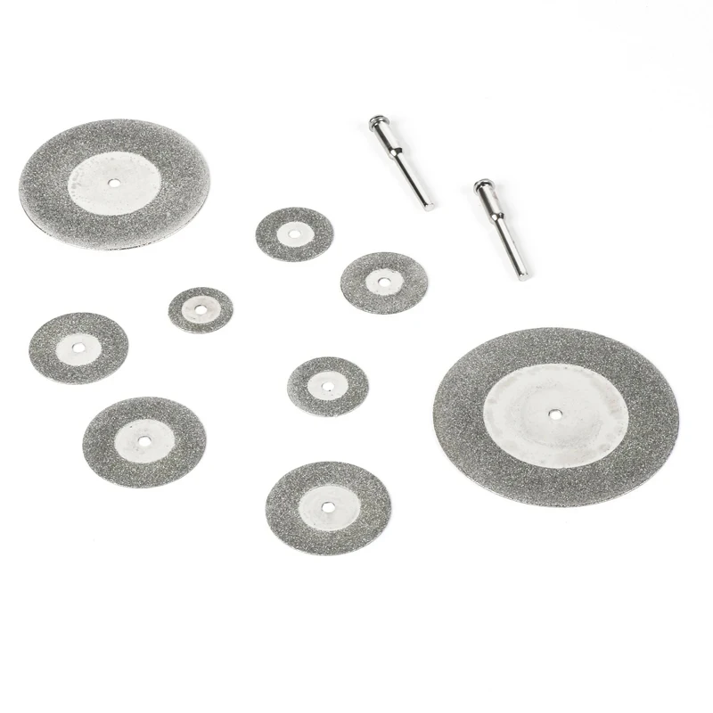 12PCS/Lot Diamond Cutting Disc Wheels Circular Saw Blade for Dremel Mini Drill Mandrel Cutoff Wood Stone Plastic Glass Tile