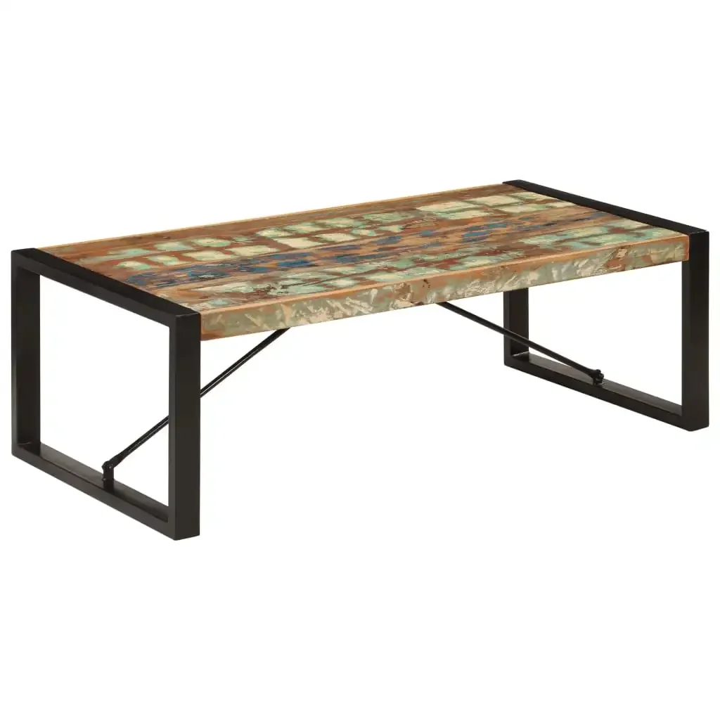 Low Table 120x60x40 cm solid recovery Wood