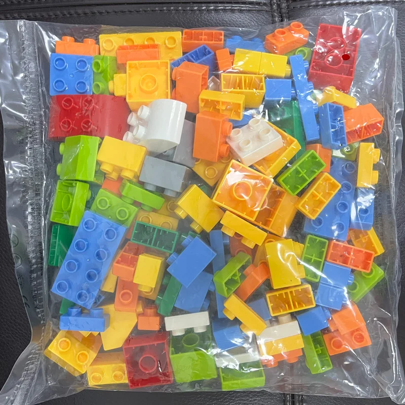 Big Size Creative Building Blocks Set Colorful Classic Basic Silde Bricks DIY Toys Baby Christmas Gift Educational Toys For Chi