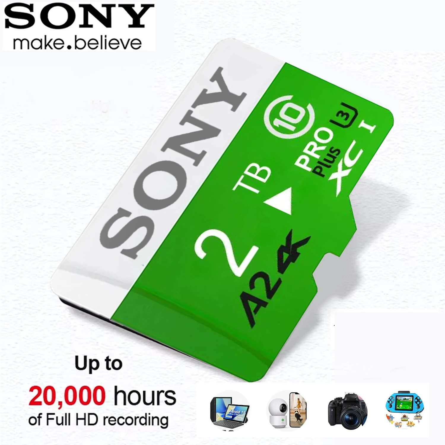 

SONY Memory Card 2TB High Speed Mini TF Card C10 U3 A2 for Drone Audio Surveillance Device 128GB 256GB 512GB 1TB Flash Cards