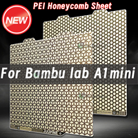 For Bambu Lab A1 Mini Build Plate Double Sided H1H PEY PEO PET PEI Bed Spring Steel Sheet Pei Sheet 184x184 for Bambulab A1 Mini