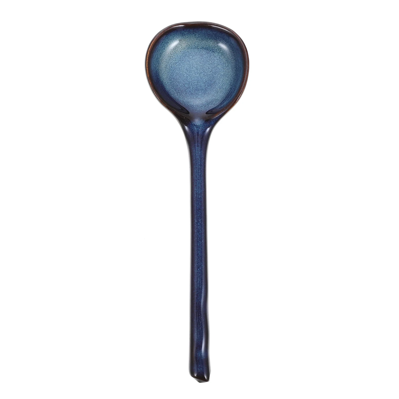 

Large Capacity Ceramic Soup Spoon Long Handle Heat Resistant Non-Stick Perfect for Home Hotel Restaurant Kitchen