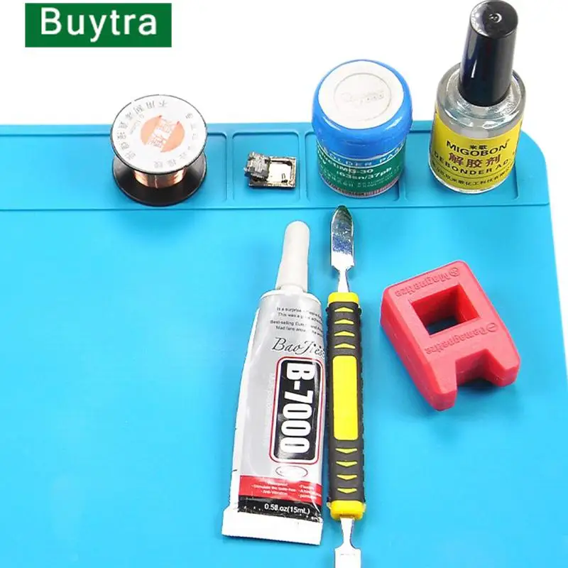 Silicone Motherboard Electronic Repair Pad Heat Insulation Soldering Mat Job Tools Computer Phone Repair Tool Repair Pad