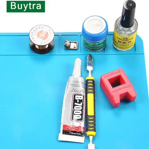실리콘 마더 보드 전자 수리 패드 단열 납땜 매트 작업 도구 컴퓨터 전화 수리 도구 수리 패드