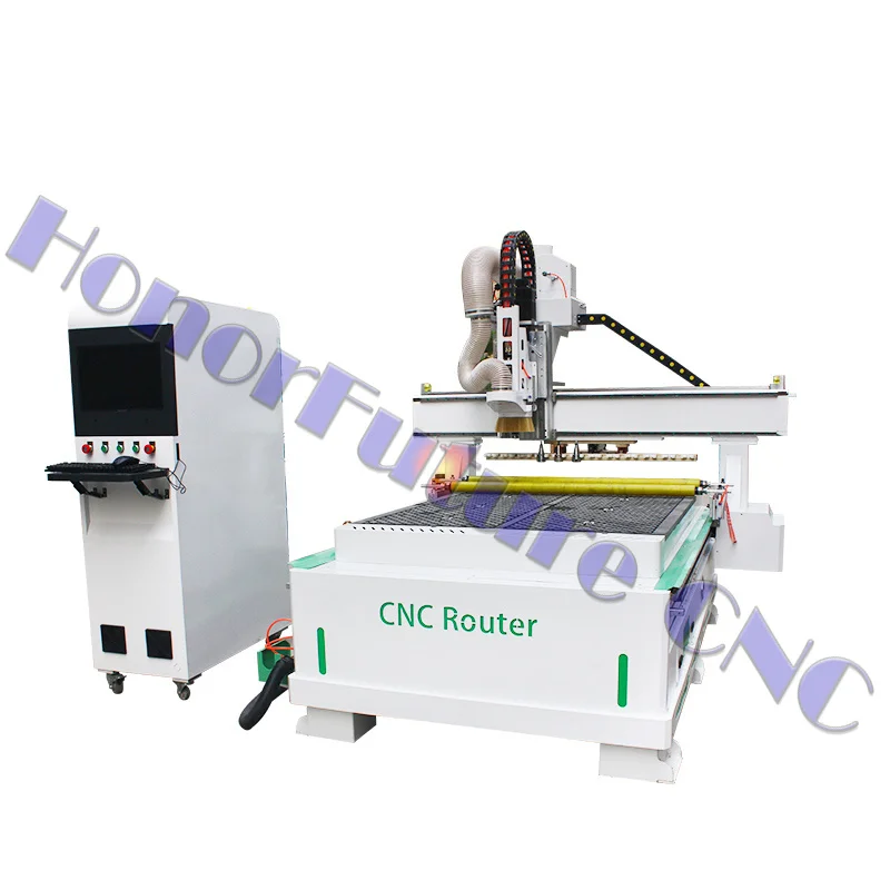 3 Axis Cnc Router Atc 4*8 1325 5*10ft 4th Mdf Wood with Row Drill For Sale