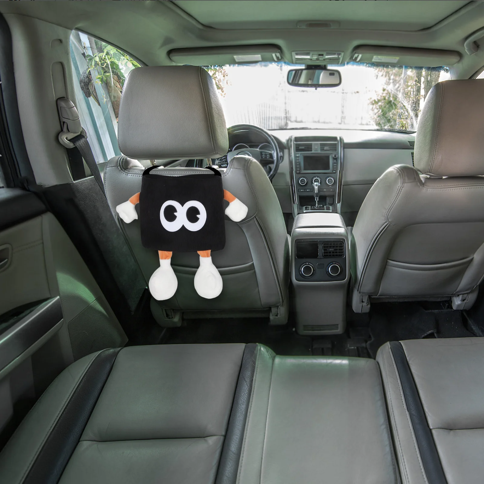 

Car Trash Can Multifunctional Backseat Mounted Tissue Holder Umbrella Storage Space Saving Car Interior Organizer Waste Basket