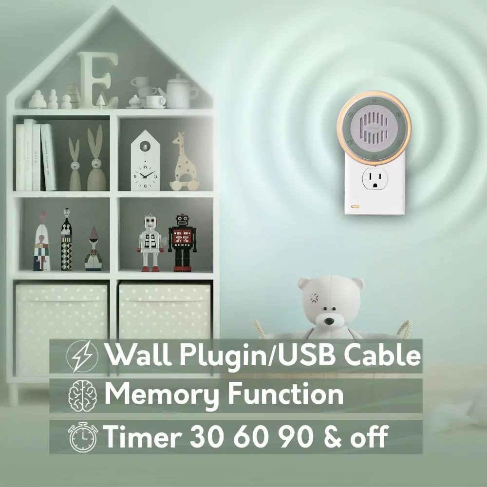 آلة الضوضاء البيضاء لعلاج الخصوصية المكتبية 20 صوتًا طبيعيًا مهدئًا مدمجًا للاستخدام في مستشفى السبا المنزلي