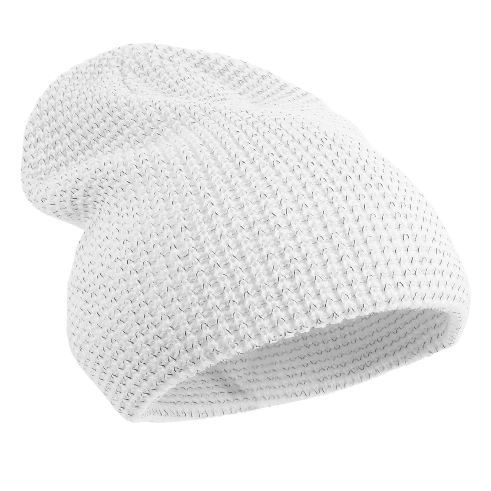 Winter Beanie Reflective Knit Hat Warm Running Walking Fishing Outdoor High Visibility Cycling Cap