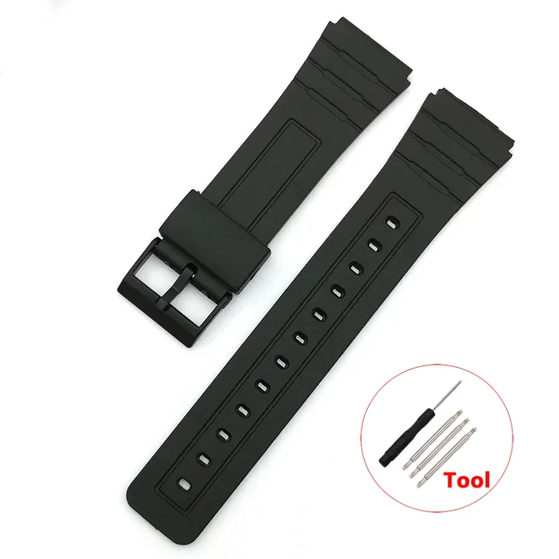 12/14/16/18/20/22mm Silikon Gummi Strap für Casio W800H A158/168 AE1200/1300 F91W F84 Armband Männer Frauen Armband Zubehör