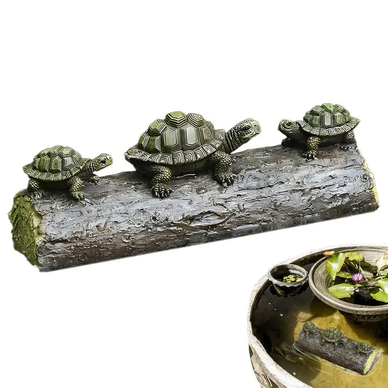 

Outdoor Turtle Sculpture Garden Turtle Sculpture Realistic In Resin Photography Props Weatherproof Pond Landscape For Courtyard