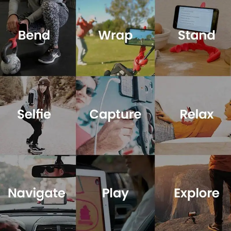 Creatieve Octopus Telefoonhouder Flexibele Rubberen Tentakel Camera SLR Stand Buigbare Zuignap Mount & Houder ForTik Tok Live
