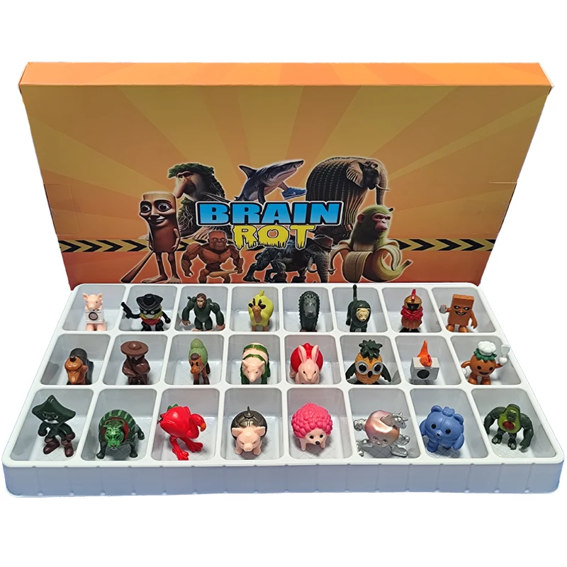 

24pcs/Set Tung tung tung Sahur Figuras V1 V2 V3 Serise PVC Italian Brainrot Tun Tung Tung Sahur Action Figures Toys Model Toys