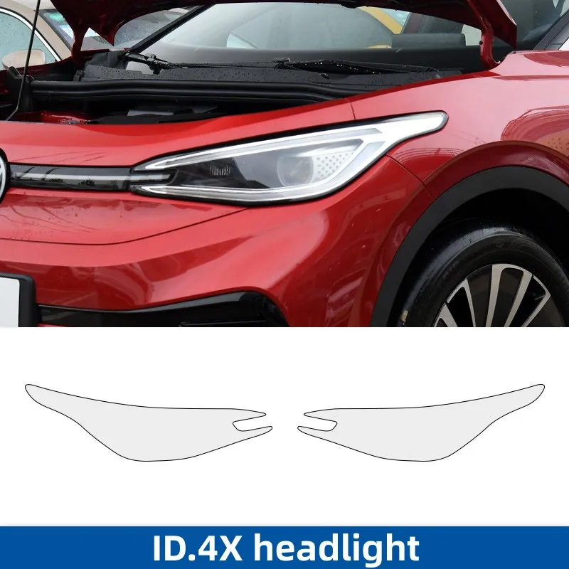 For Volkswagen ID.4 X 2020-2023 Car Exterior Headlight Anti-scratch TPU PPF Protective film Anti-scratch Repair film Accessories