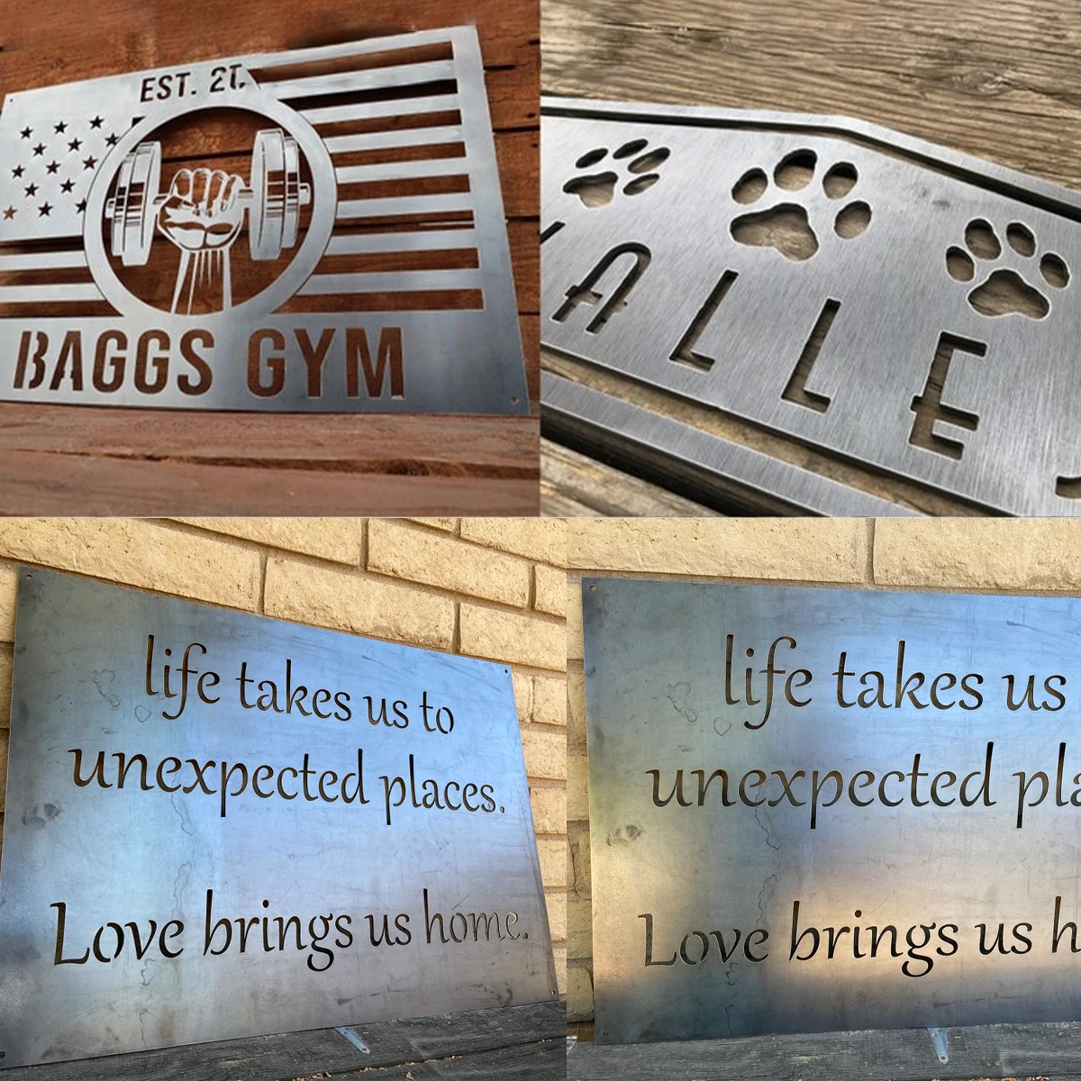 1pc Custom Number Metal Wall Door Plaque,Home Room Garden Garage Door Fence Farm Decor,Seasonal Family Gift view 3