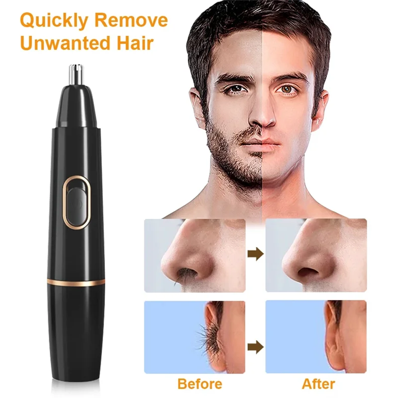 

EIEI триммер для волос в носу, портативный электрический триммер для чистки волос на лице, ушах для мужчин и женщин, моющаяся бритва для удаления волос в носу