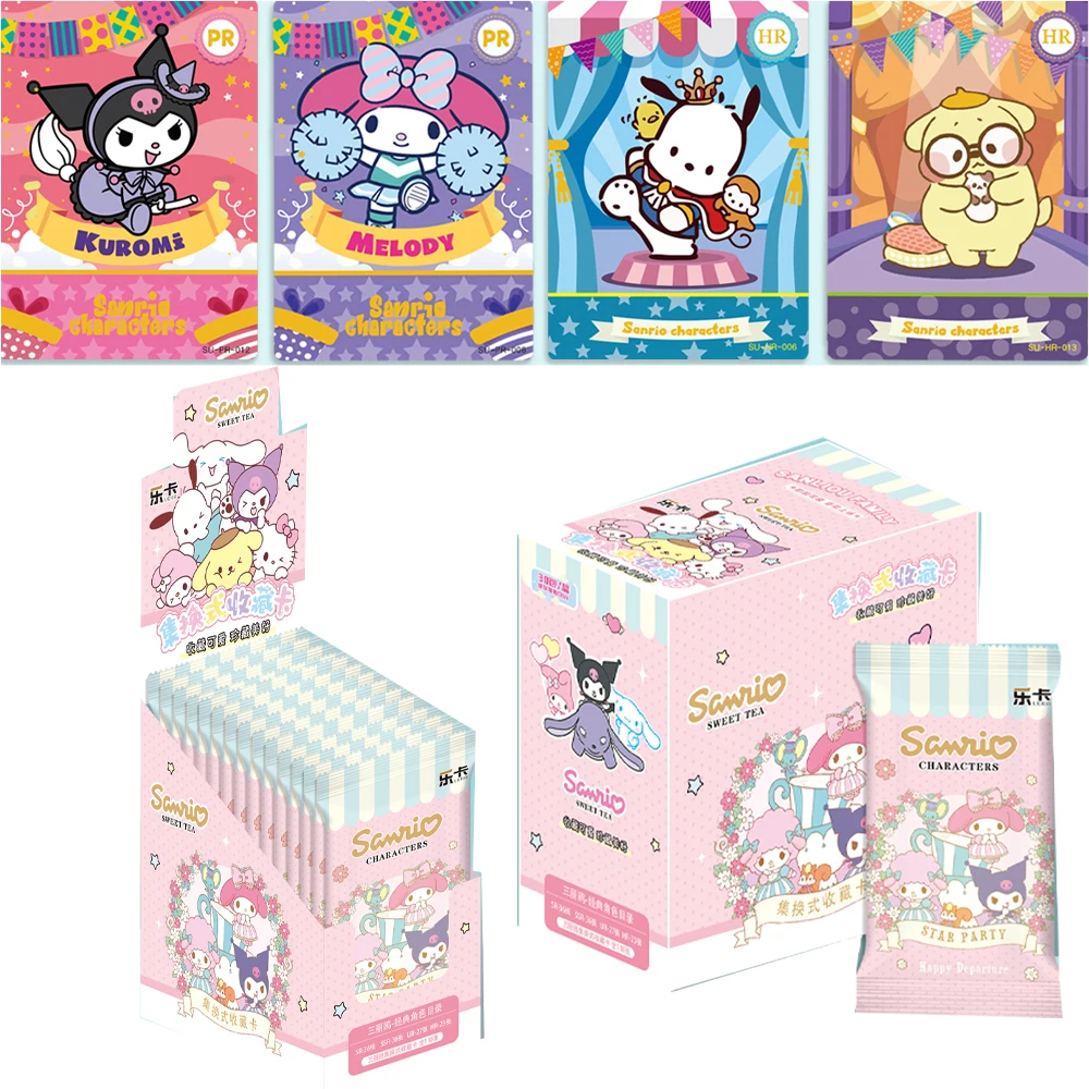 

Sanrio Kuromi Hello Kitty Shining Card Cartoon My Melody Cinnamoroll Collectible Game Trading Card Children Toy