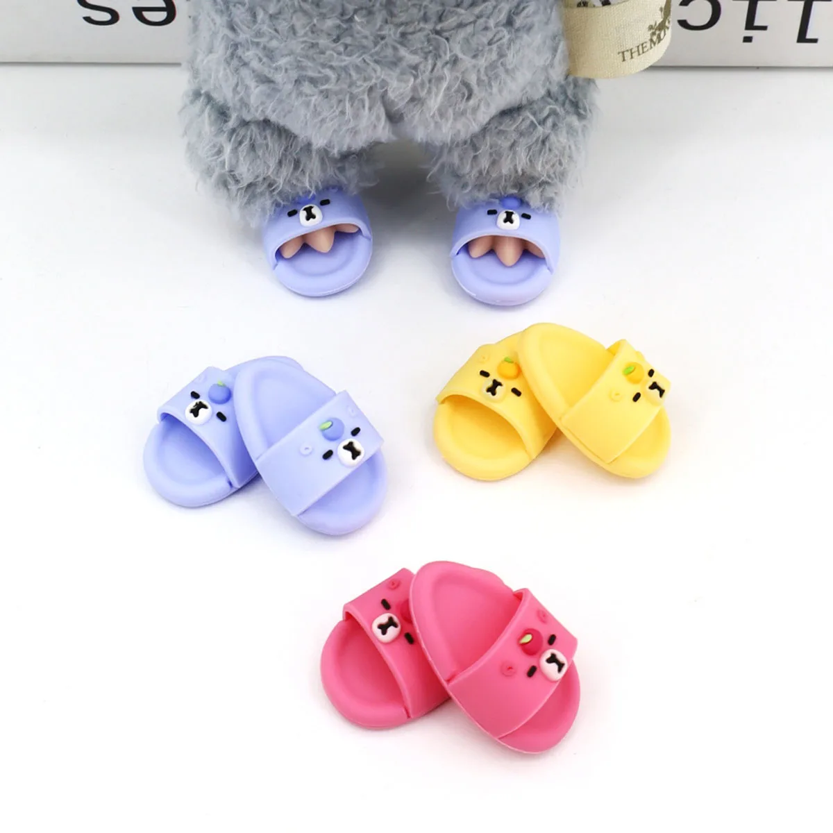 Labubu Dolls Accessories Miniature Cute Shark Slippers Fun and Stylish Casual Shoes for Playtime For Labubu Accessories Shoes