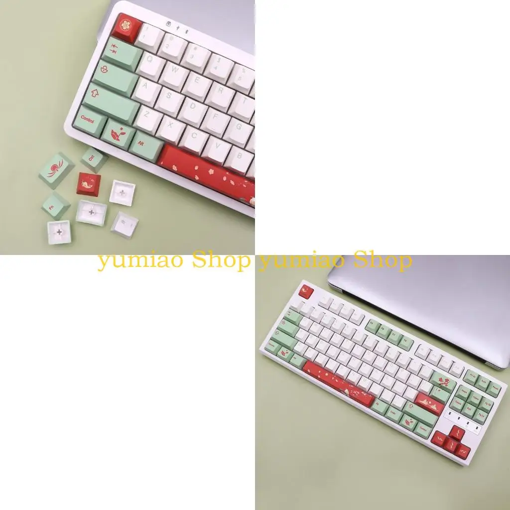 

587B 136-ключ KeyCap PBT Dye Sub Cherry Keycaps для 61/64/68/84/980/104/108 Mechanical