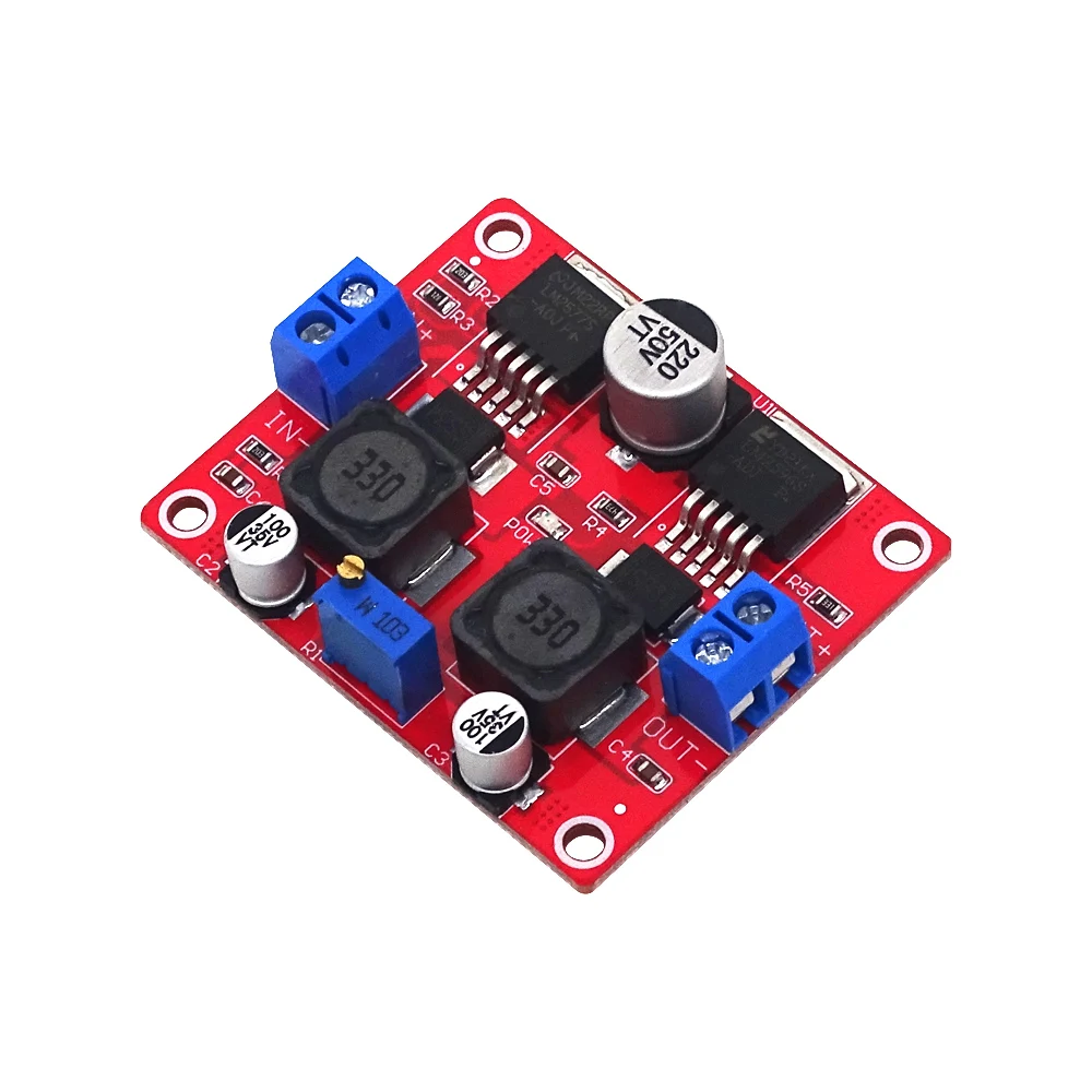 Automatyczny Adapter napięcia DC-DC moduł stopniowania/obniżania LM2577S + LM2596S