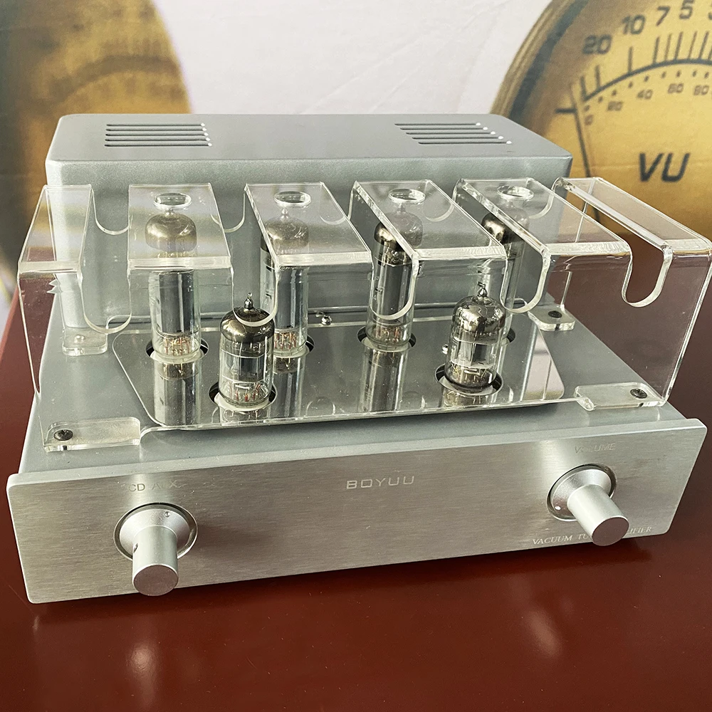 Latest  BOYUU F10 tube amplifier 6N1 push 6P1 push-pull tube amplifier OEM joint production  machine, 6N1*2, 6P1*4