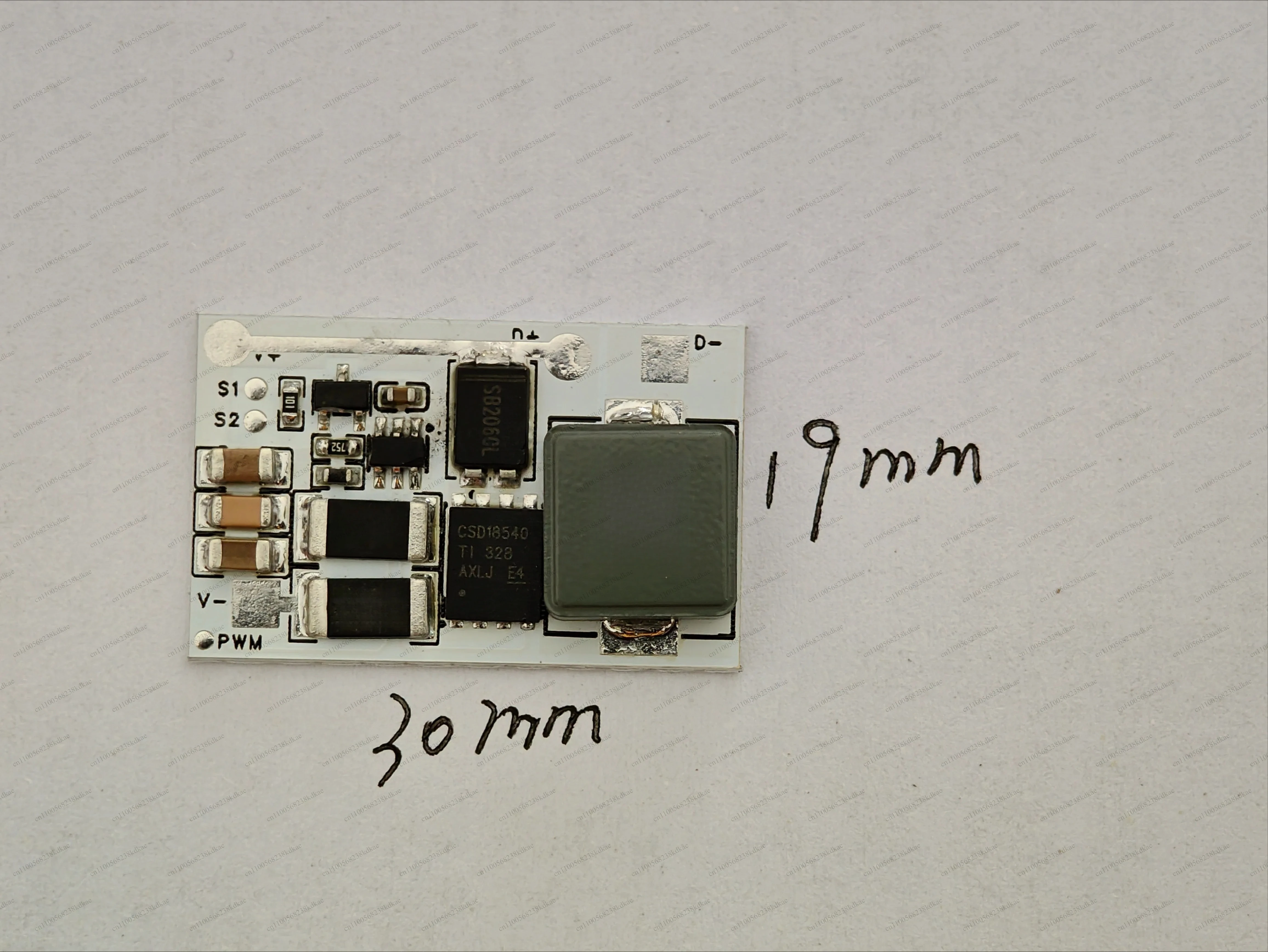 140W-400W Source Drive Board Constant Current 15-32A Adjustable Power Control Circuit Module