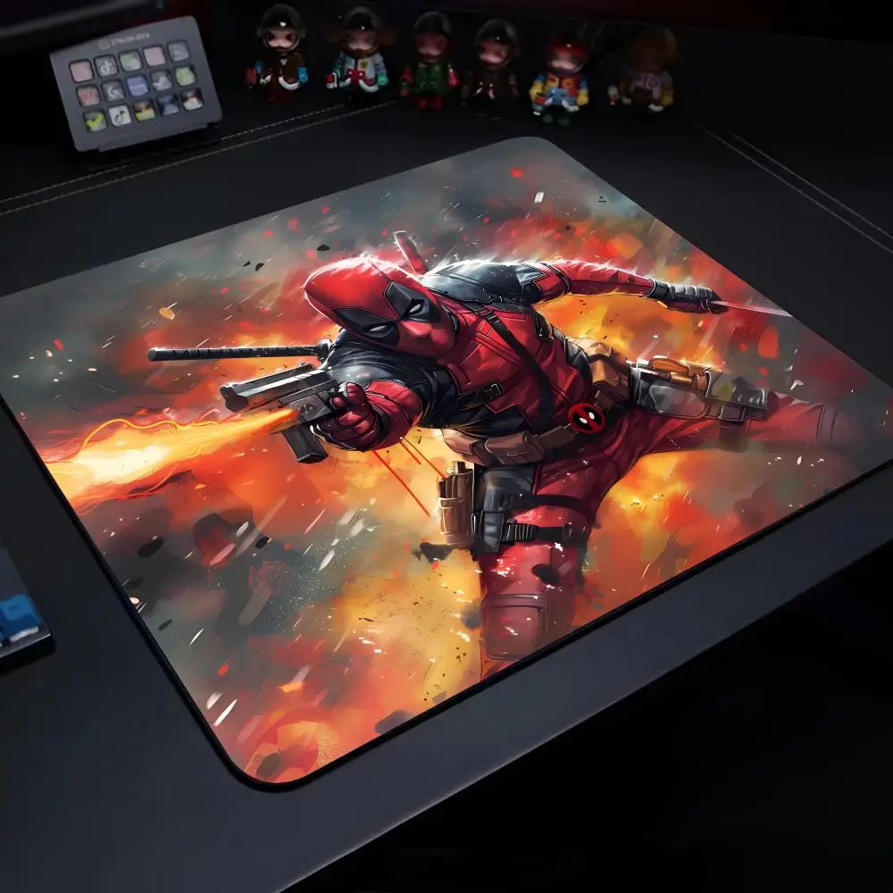 Deadpool Anime Mouse Pad Gaming Laptops Keyboard Mat Deskmat Pc Accessories Desk Protector Mousepad Gamer Mats Anime