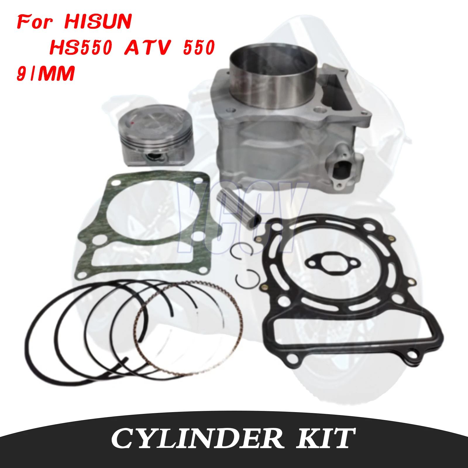 

91mm 550cc Impeccable Motorcycle Accessories Engine Cylinder Kit Piston Rings Gasket For HISUN HS550 ATV 550 P0150001211A0000