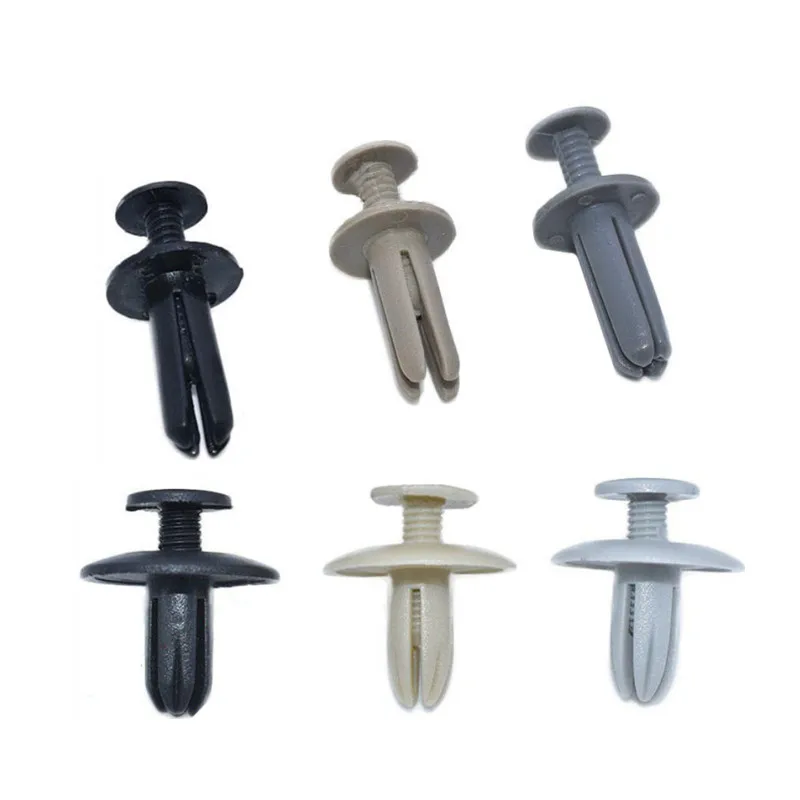 50Pcs auto universale 6mm foro allungare vite di fissaggio Clip parafango arco ruota tronco paraurti ribattino