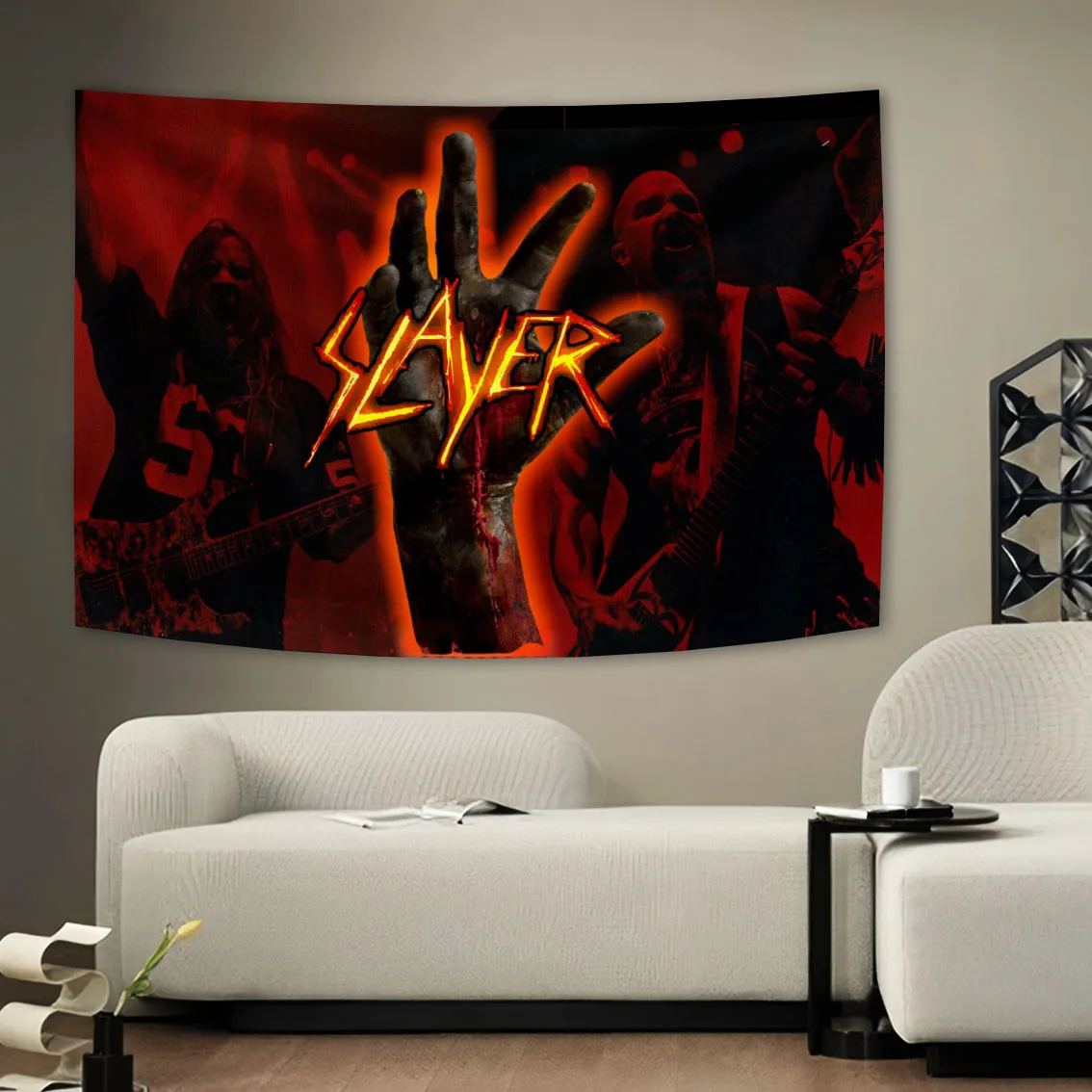 New Slayers Rock Band Reign In Blood Hot Aesthetic Hang Decorations On Room Or Club Walls Tapestry Banner Flag