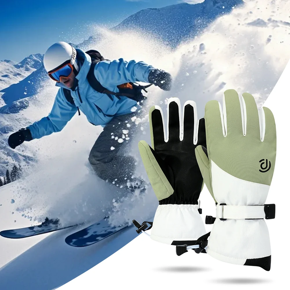 Winter Cycling Gloves Bike Gloves Windproof Touch Screen Thermal Riding Gloves Water Resistant Sports Gloves for Running Cycling