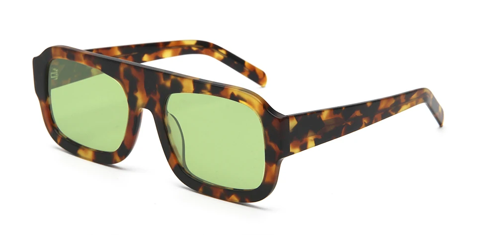 VEH Marke Design Acetat Große Vintage Pilot Sonnenbrille Männer Übergroßen Rahmen Quadrat Sonnenbrille Für Frauen Sonnenbrillen Weibliche UV400 – Detail 14