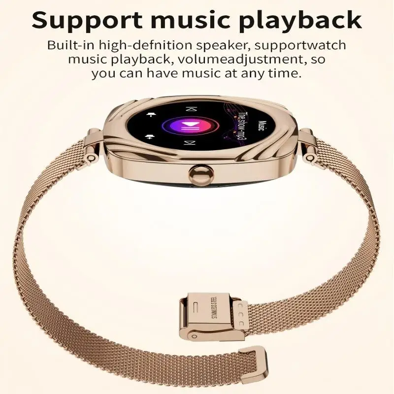 

AW5 Смарт-часы для женщин Bluetooth-вызовы 1,09-дюймовый AMOLED-экран SMS-дисплей информации Воспроизведение музыки Модные умные часы на открытом воздухе