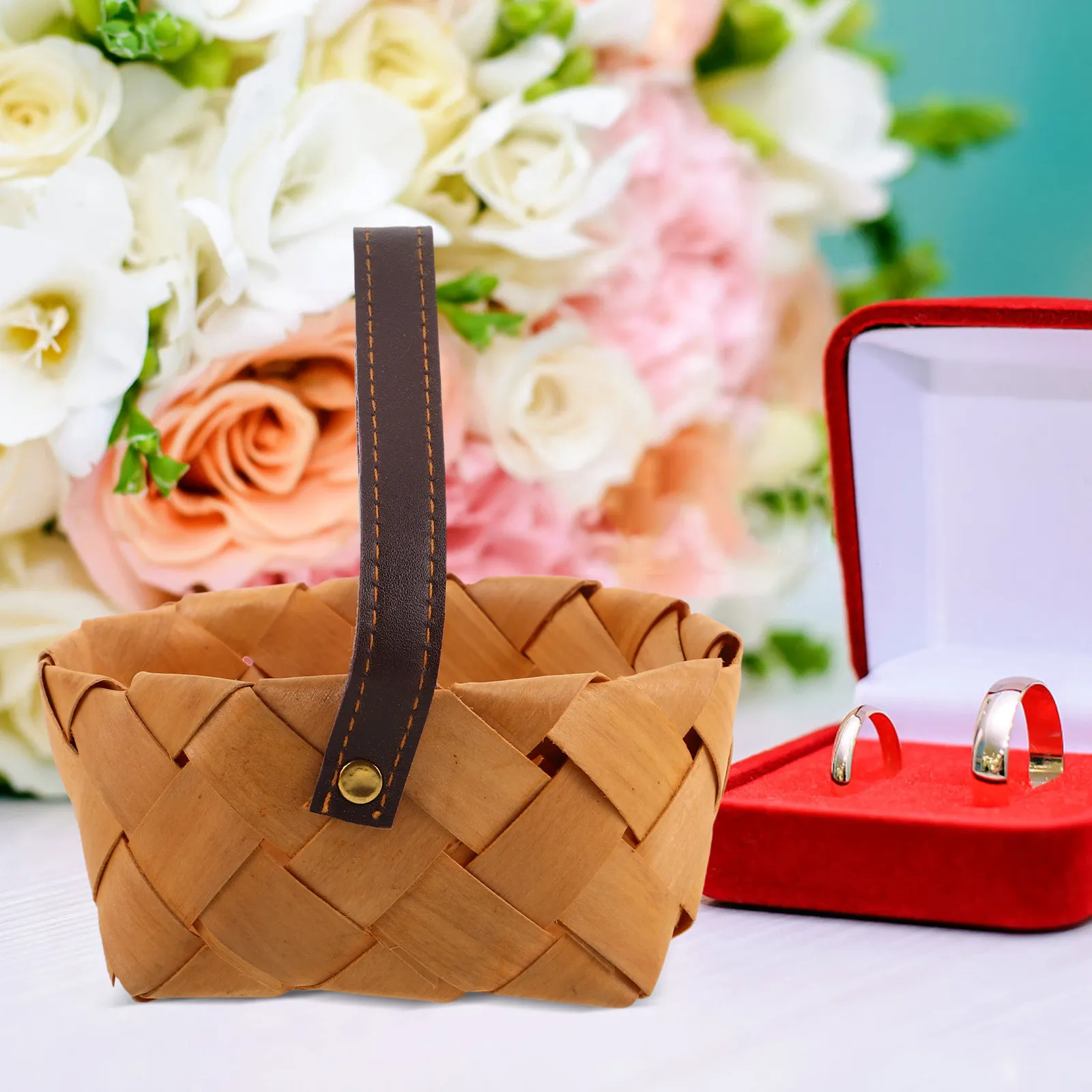 

6 шт. мини-корзинок для свадебных подарков, плетеные корзинки для конфет, маленькие деревянные корзинки для украшения дня рождения, элегантные корзинки ручной работы