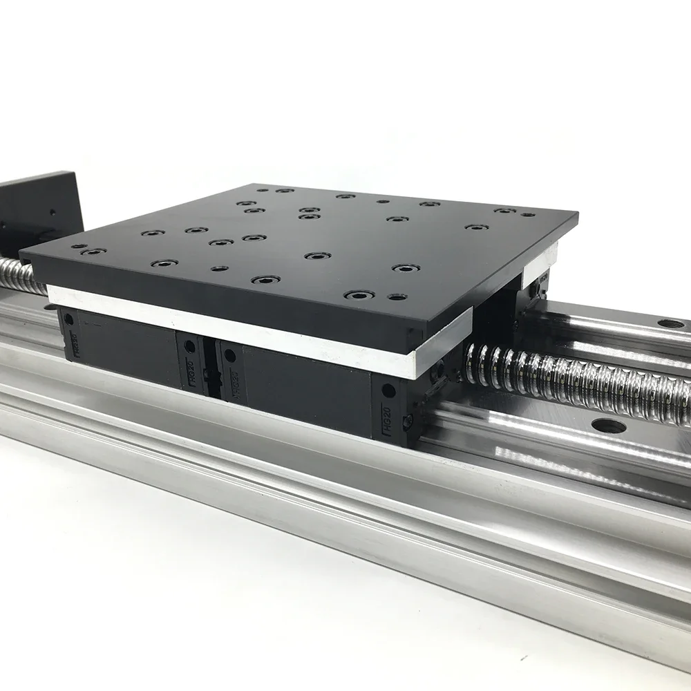 Heavy Duty Linear Slide Table HGR20 Guide Rail 4PCS HGR20 Automations Linear Bearings SFU2010/SFU1605/SFU1610/SFU2005 CNC