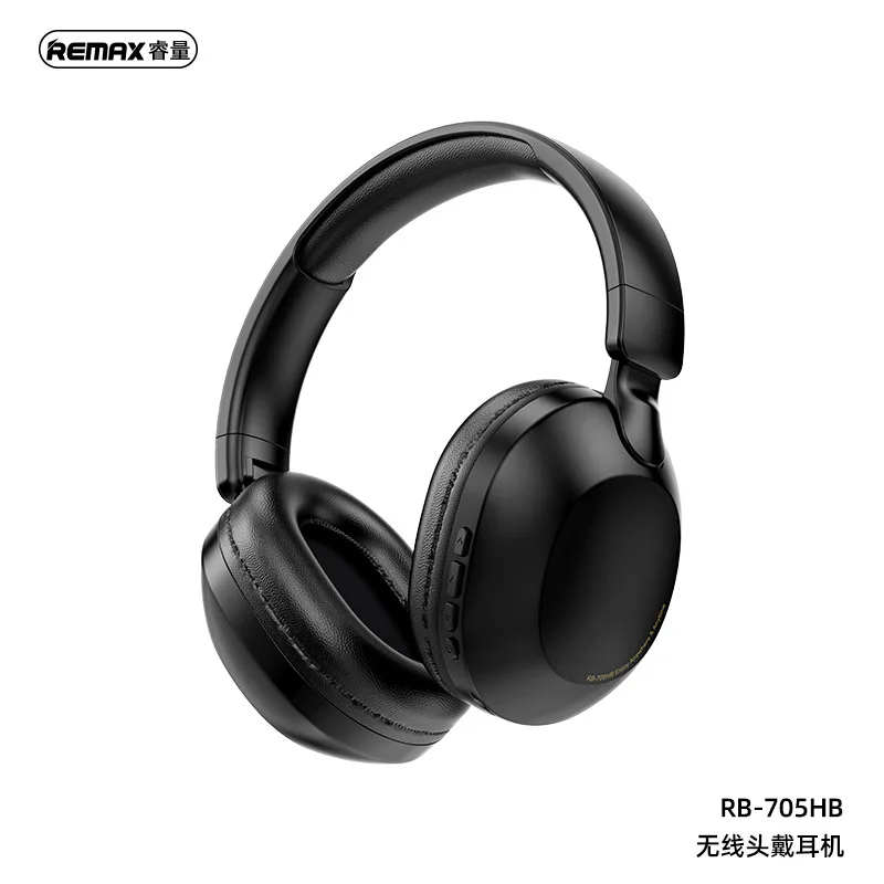REMAX RB-705HB Auricolari Bluetooth wireless Supporto pieghevole Scheda TF Texture musicale Vestibilità comoda Supporta chiamate e musica