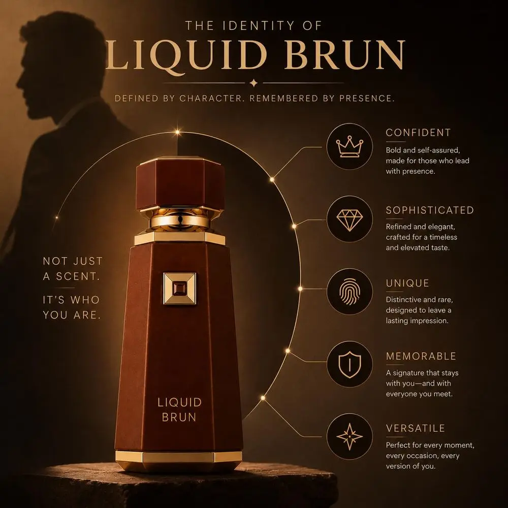 French Avenue Liquid Brun & Cocoa Morado Eau de Parfum 2 Pack Set 100ml Each, Unisex Warm Gourmand Woody Fragrance Spray, Matte Faceted Gold Gem Decor Perfume Bottles with Luxury Embossed Gift Boxes for Men Women Anniversary Gift - view 6