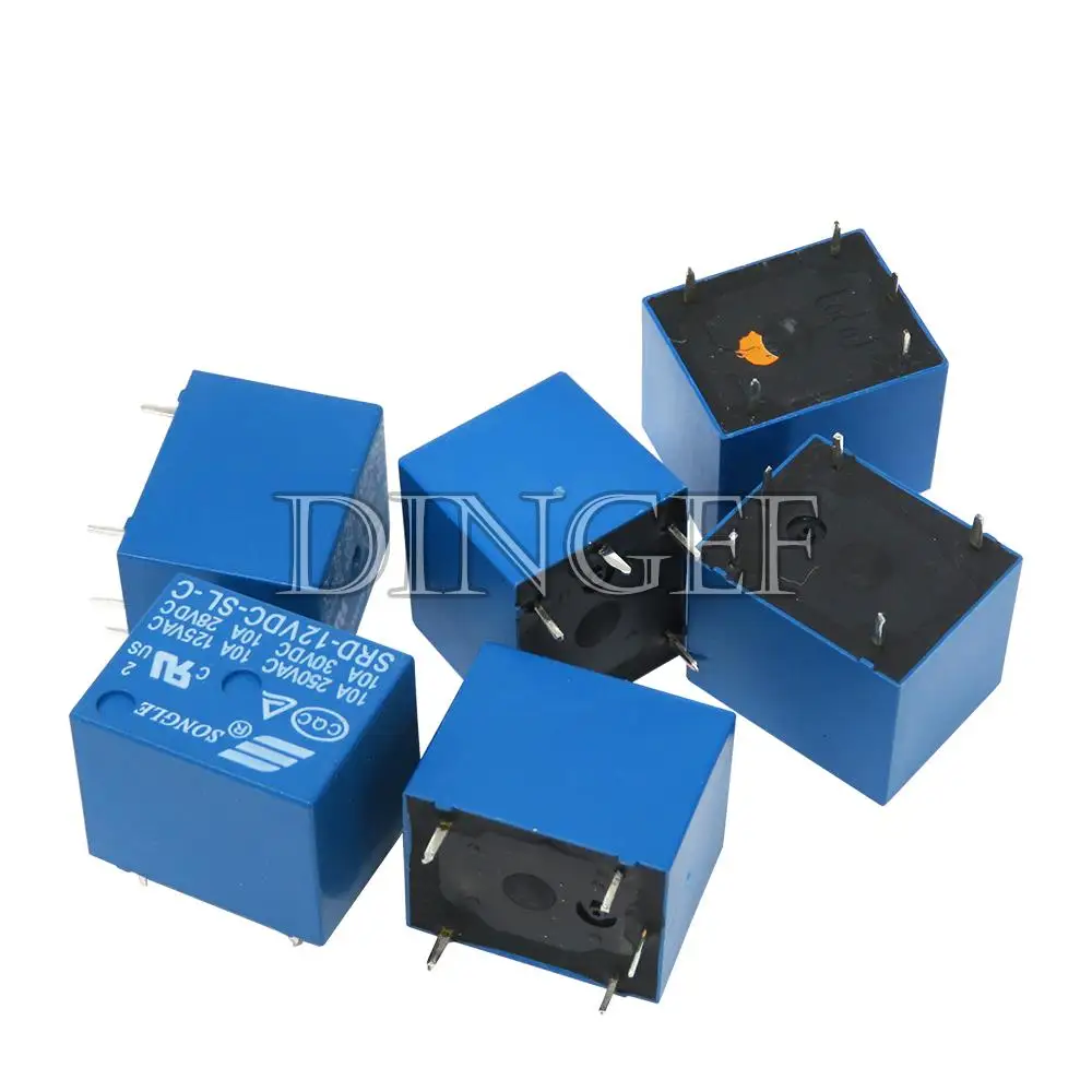 Przekaźniki SRD-03VDC-SL-C SRD-05VDC-SL-C SRD-06VDC-SL-C SRD-09VDC-SL-C SRD-12VDC-SL-C 3V 5V 6V 9V 12V 24V 48V 10A 250VAC 5PIN — zdjęcie 3