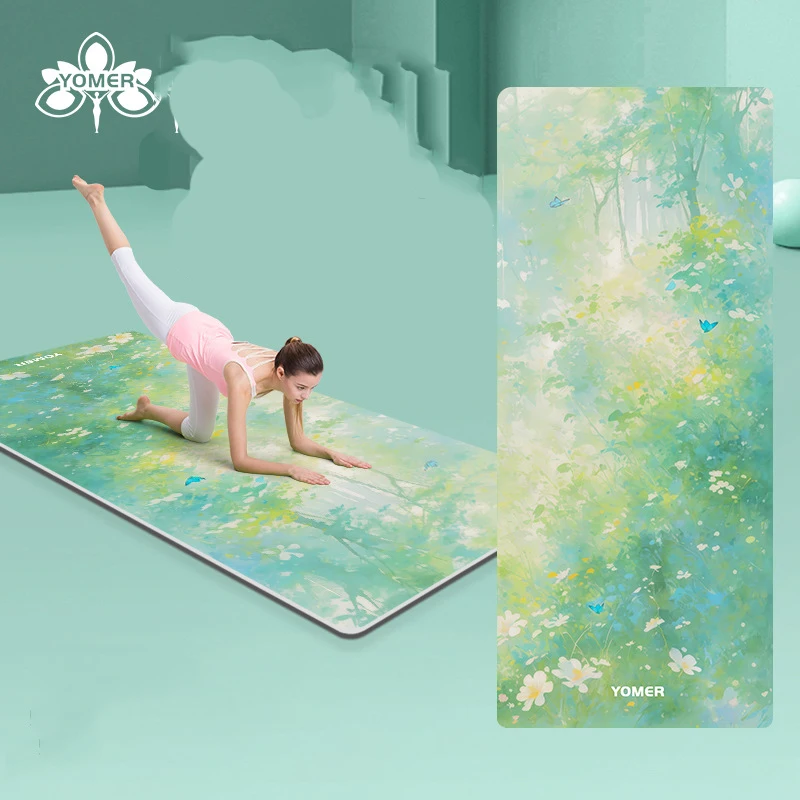 

New High-Value Yoga Mat TPE Men And Women Non-Slip Widened And Thickened 80cm Shock-Absorbing Sound Insulation Yoga Mat