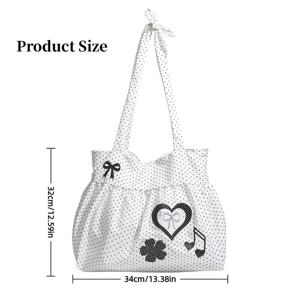 Модная парусиновая сумка через плечо с принтом в горошек, женские сумки большой емкости, легкая однотонная женская сумка через плечо