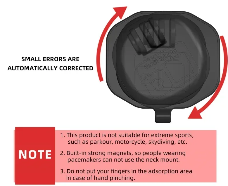 تثبيت كاميرا الحركة المغناطيسية ، حامل الرقبة ، صندوق الهاتف ، قوس التحرير ، مناسب لـ Insta360 X3 ، X2 ، Gopro11 ، Mini ، DJI ، Action3