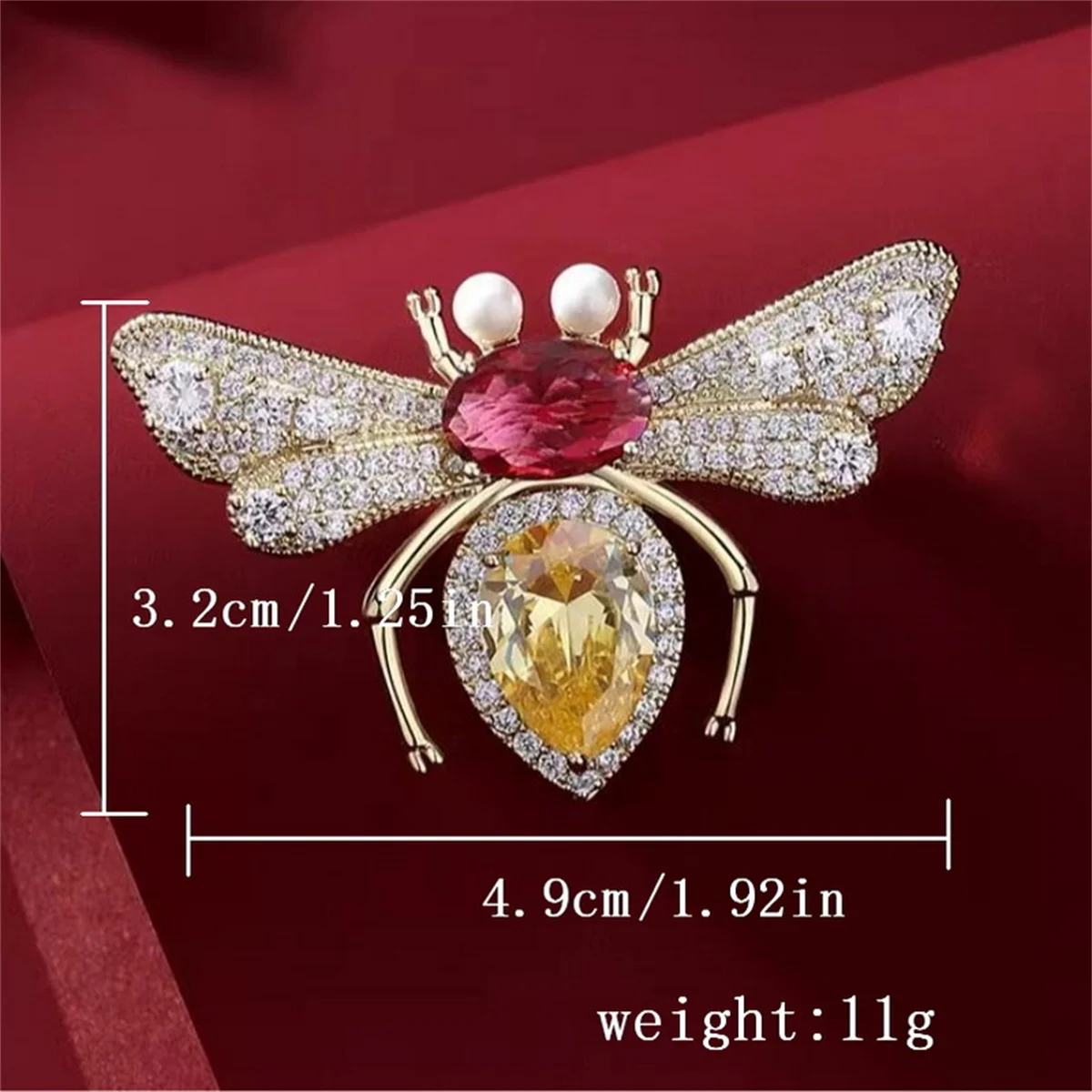 Kristall Kleine Biene Broschen Für Frauen Exquisite Vintage Strass Insekt Biene Anstecknadeln Tier Abzeichen Vielseitig Schmuck Geschenk – Detail 39