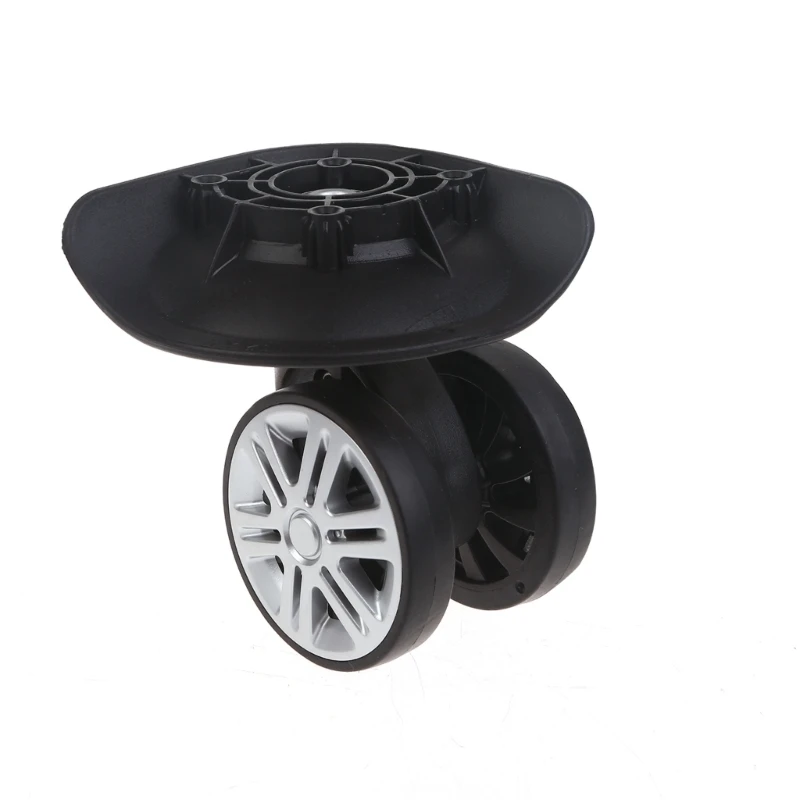 1 Pair A02 Suitcase Wheels Replacement Universal Travel Luggage Double Row Quiet Wheels with Durable Spinner Casters Repair Part